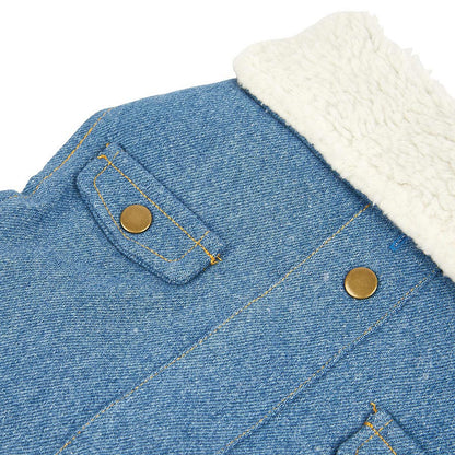 Pets at Home Denim Dog Jacket Blue