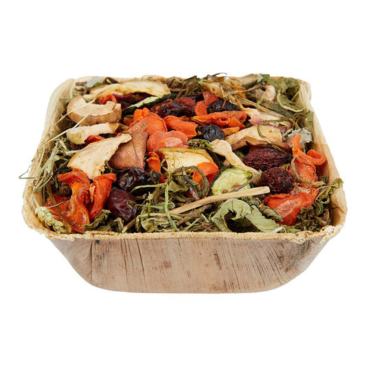 Pets at Home Small Animal Treat Nettle, Raspberry & Dandelion Salad Bowl 40g