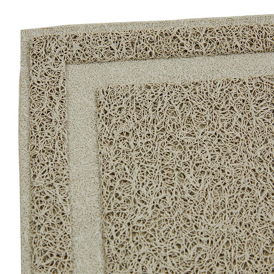 Pets at Home Rectangular Cat Litter Mat Cream Large
