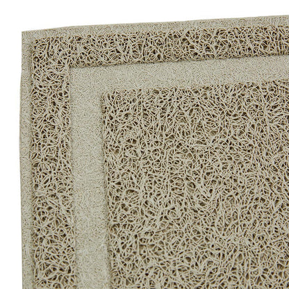 Pets at Home Rectangular Cat Litter Mat Cream Large