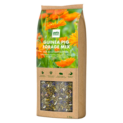 Pets at Home Natural Guinea Pig Forage Mix 1.5kg