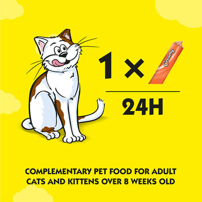 Dreamies Creamy Adult Cat & Kitten Treats with Chicken