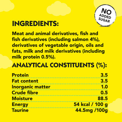 Dreamies Creamy Adult Cat & Kitten Treats with Salmon