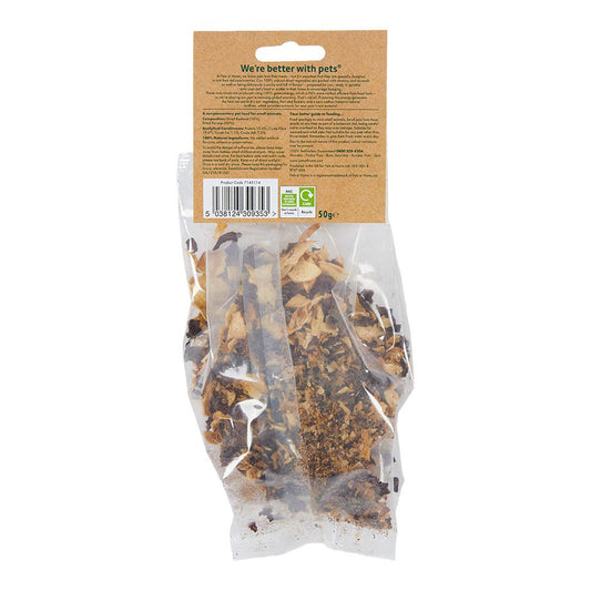 Pets at Home Small Pets Crunchy Dried Treats Beetroot & Parsnip Mix 50g
