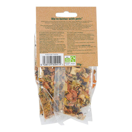 Pets at Home Small Pets Dried Veg Treats 50g