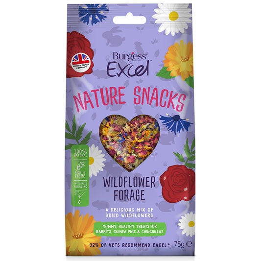 Burgess Excel Small Animal Treats Wildflower Forage 75g