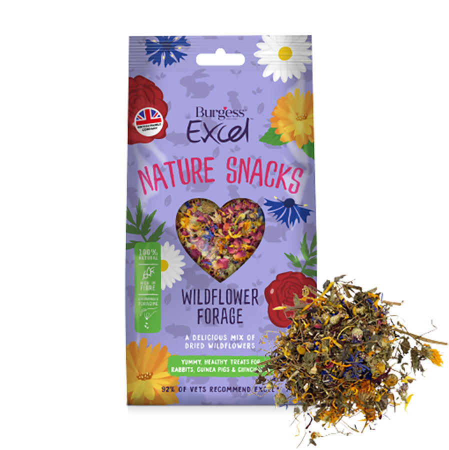 Burgess Excel Small Animal Treats Wildflower Forage 75g