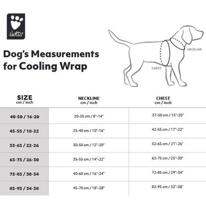 Hurtta Cooling Dog Wrap Aquamarine