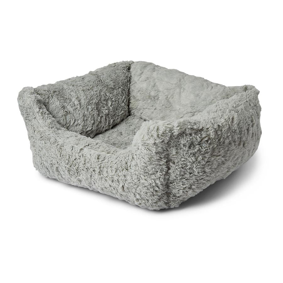 Pets at Home Heated Square Puppy Bed Grey