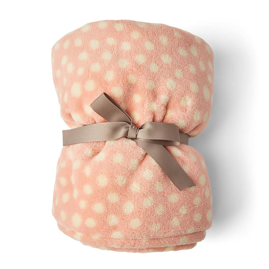 Pets at Home Spotty Puppy Blanket Pink
