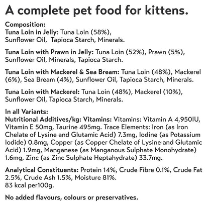 Seriously Good Wet Kitten Food Fish In Jelly 12x70g