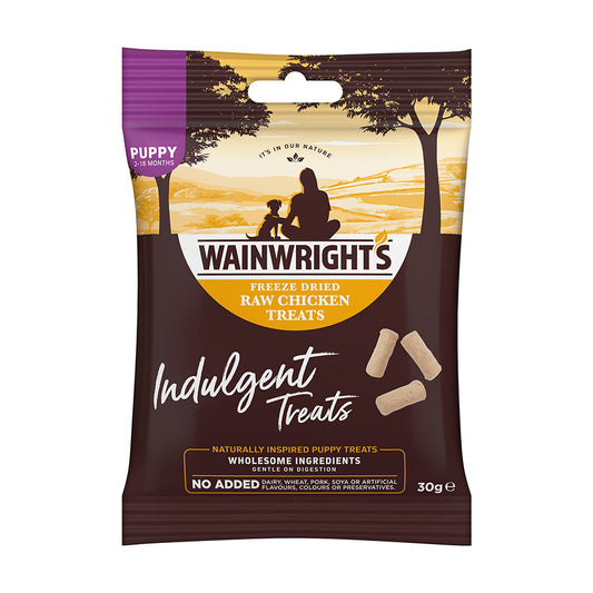 Wainwright's Puppy Freeze Dried Dog Treats Raw Chicken 30g