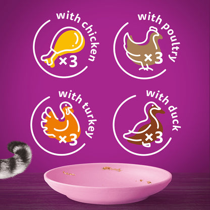 Whiskas Kitten Wet Cat Food Poultry In Jelly 12x85g