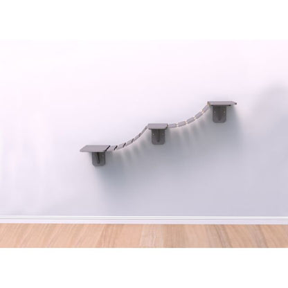 Trixie Cat Climbing Wall Mounting Ladder Taupe