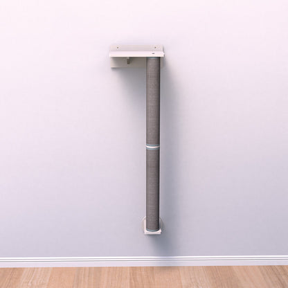 Trixie Cat Posts with Wall Holders Set White & Grey