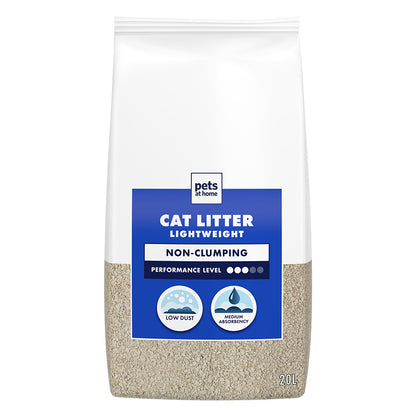Pets at Home Lightweight Non-Clumping Cat Litter 20L