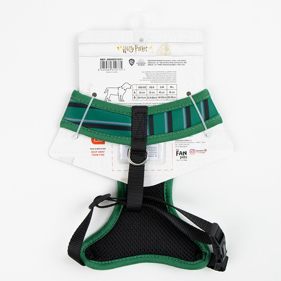 Harry Potter Slytherin Dog Harness Green