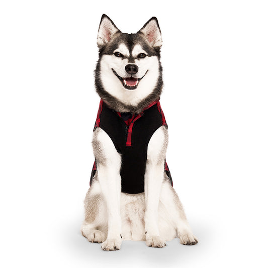 Canada Pooch Thermal Tech Dog Vest Red Plaid XX Small