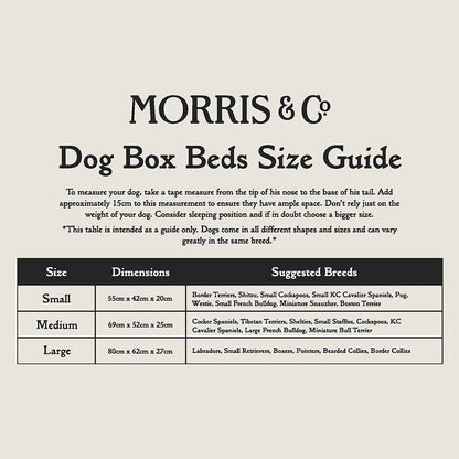William Morris Square Dog Bed Blackthorn Print