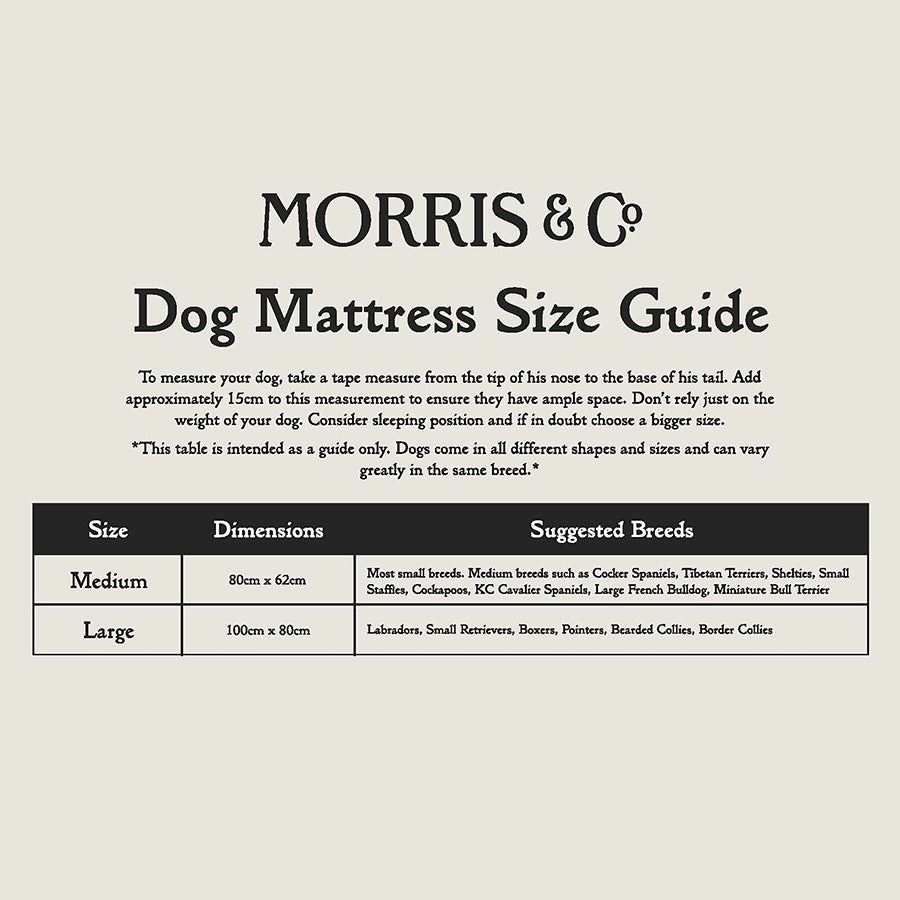 William Morris Pet Mattress Blackthorn Print Large