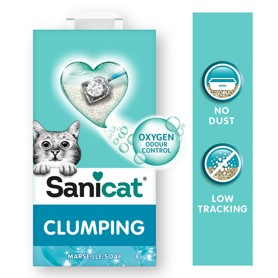 Sanicat Marseille Soap Scented Clumping Cat Litter 8 Litre