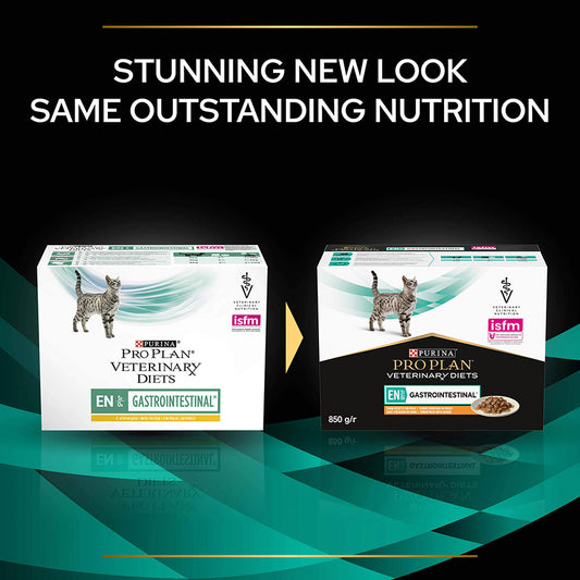 Pro Plan Vet Diet EN Gastrointestinal Adult Wet Cat Food Chicken 10x85g