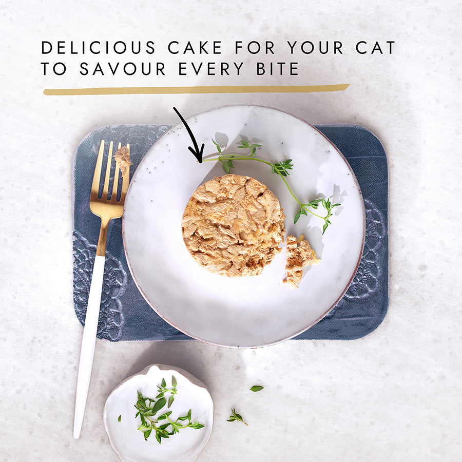 Gourmet Gold Savoury Cake Wet Adult Cat Food Meat & Fish 8x85g