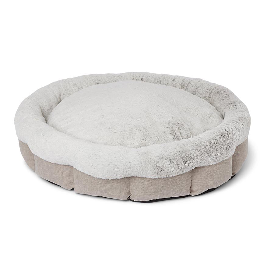 Noble Memory Foam Scalloped Donut Dog Bed Biscuit