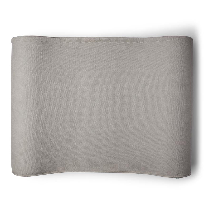 Noble Chenille Curved Dog Mattress Biscuit Medium