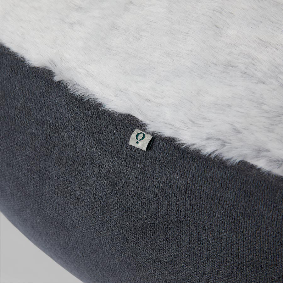 Noble Memory Foam Cube Dog Bed Grey