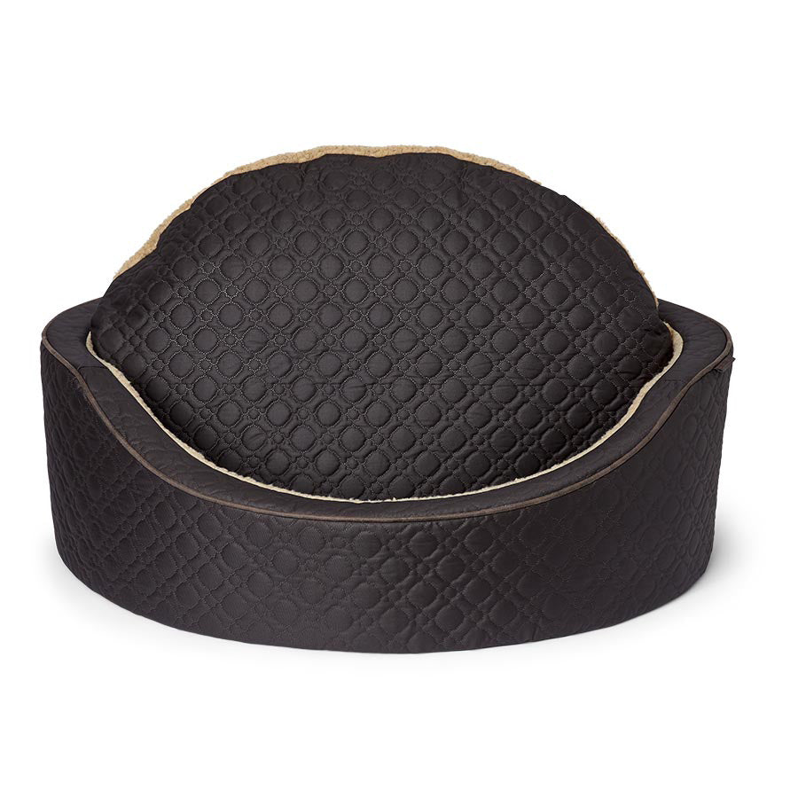 Wainwright's Extra Support Quilted Oval Dog Bed Espresso