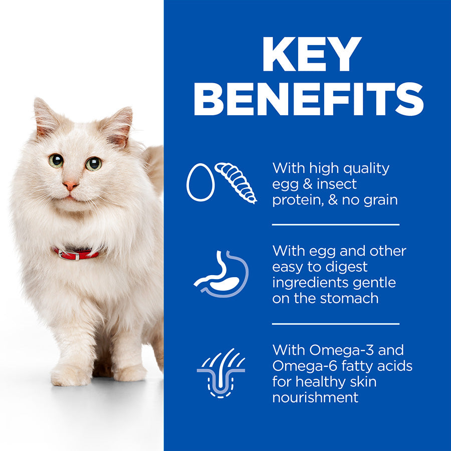 Hill's Science Plan Hypoallergenic Dry Adult Cat Food Insect and Egg Protein 7kg