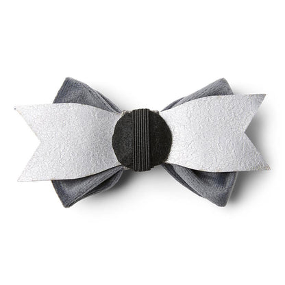 Wainwright's Herringbone Dog Bowtie & Bandana Set Grey