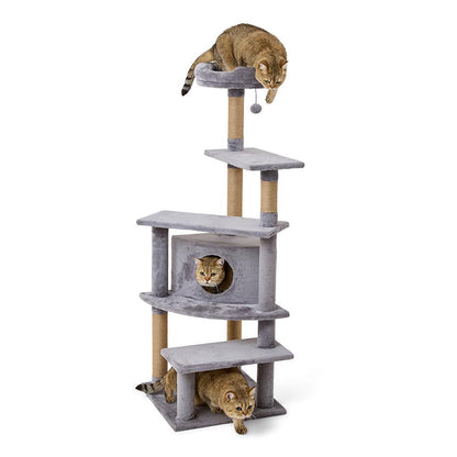 Pets at Home Lily Climb & Hide Cat Tower Grey