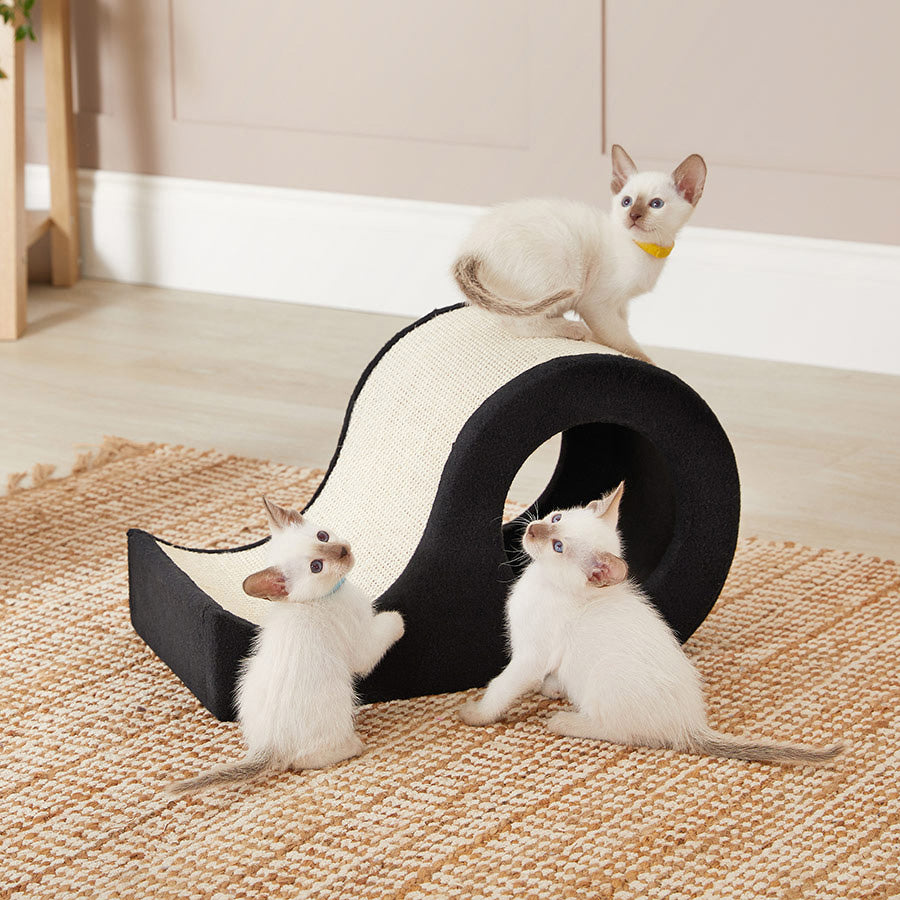 Pets at Home Somers Scratch & Slide Cat Tower Brown