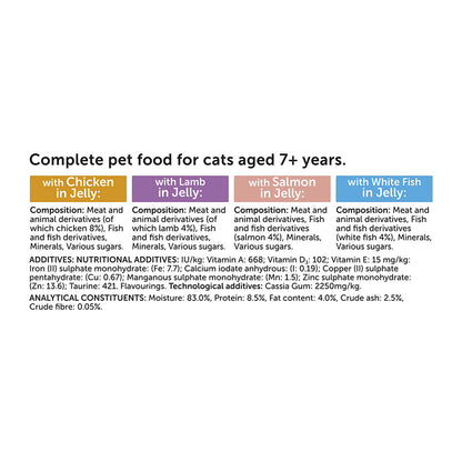 Felix Original Senior 7+ Wet Cat Food Mixed Selection in Jelly