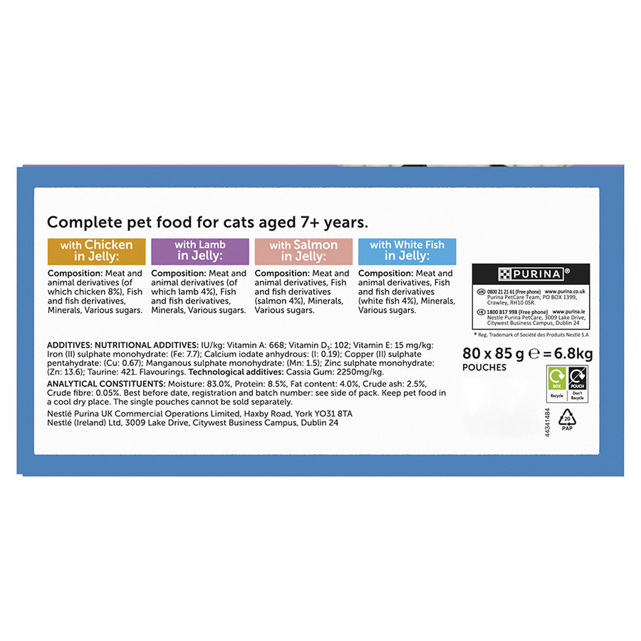 Felix Original Senior 7+ Wet Cat Food Mixed Selection in Jelly