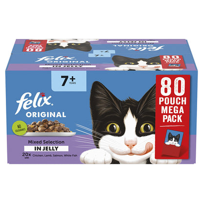 Felix Original Senior 7+ Wet Cat Food Mixed Selection in Jelly
