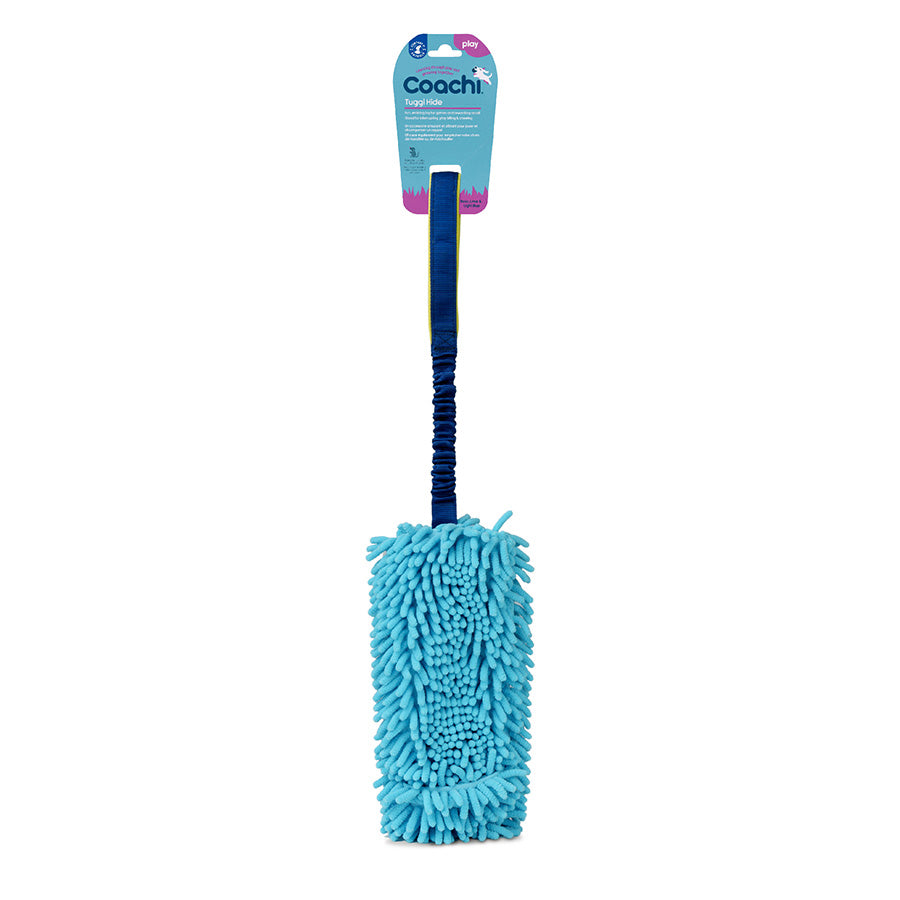 Coachi Tuggi Hide Dog Toy Blue & Lime