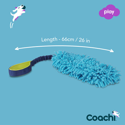 Coachi Tuggi Hide Dog Toy Blue & Lime