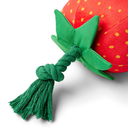 Pets at Home Sassy Strawberry Squeaky Dog Toy