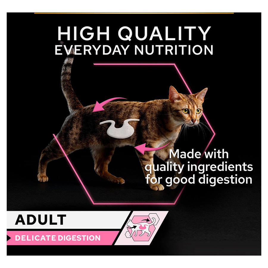 Pro Plan Delicate Digestion Wet Cat Food with Ocean Fish & Turkey Gravy 40 x 85g