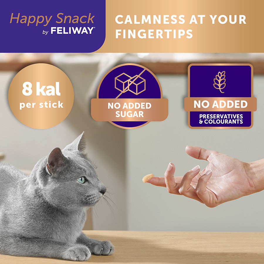 Feliway Happy Snack Calming Treats for Cats and Kittens 6 Pack