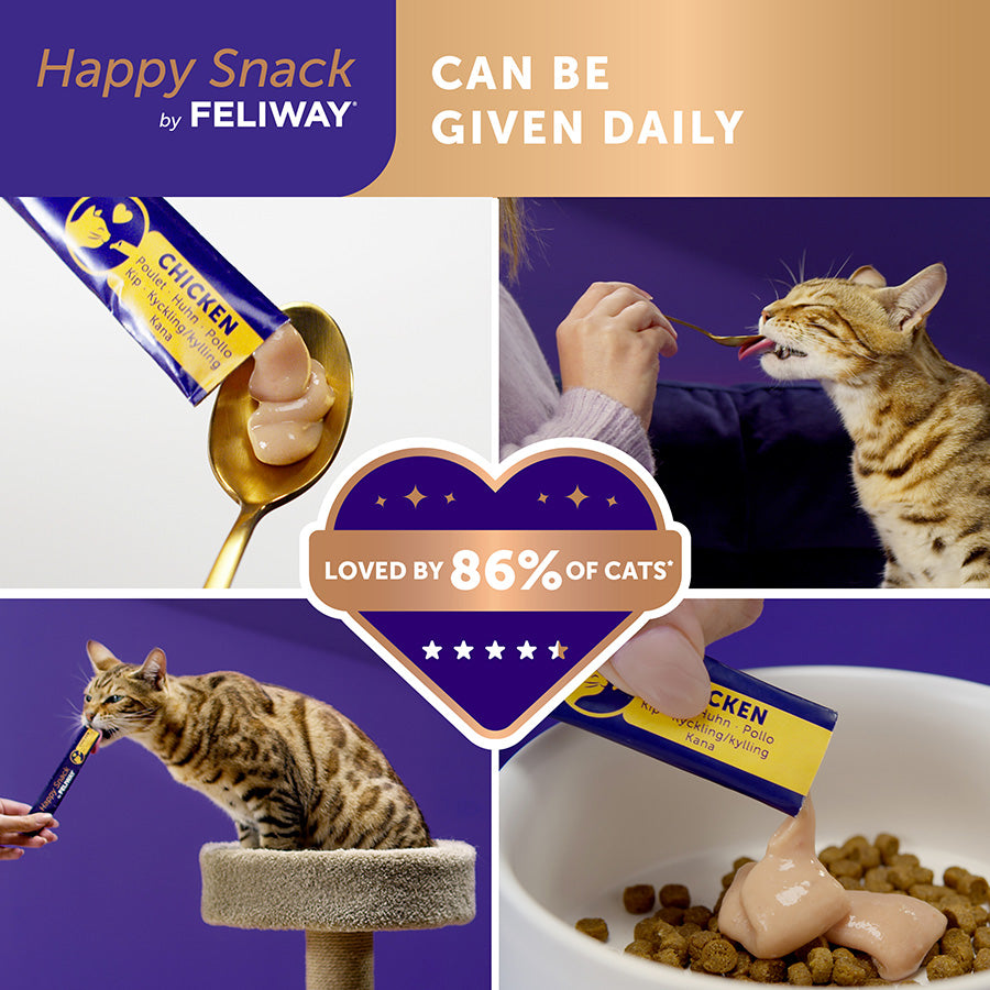 Feliway Happy Snack Calming Treats for Cats and Kittens 6 Pack