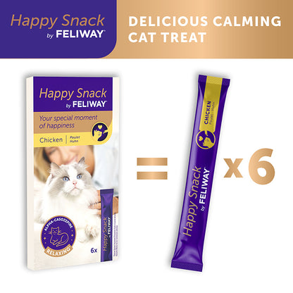 Feliway Happy Snack Calming Treats for Cats and Kittens 6 Pack