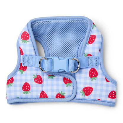 Pets at Home Strawberry Picnic Dog Harness Blue