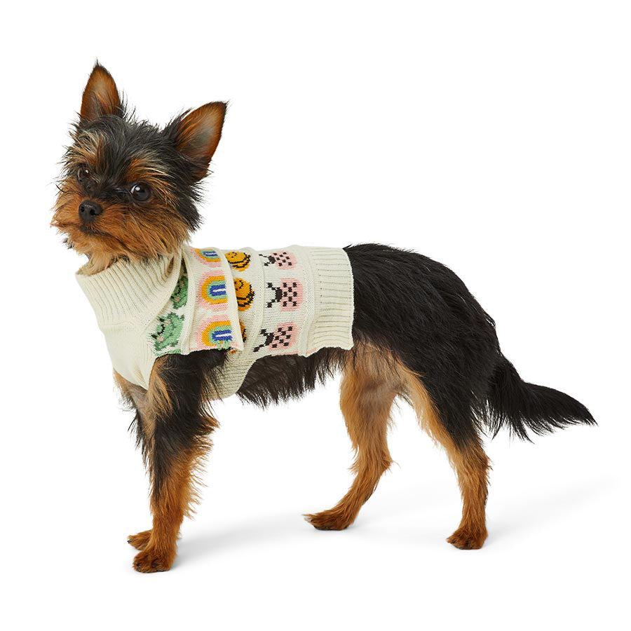 Just For Puppy Knitted Creatures Jumper Natural