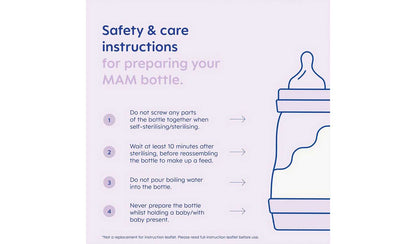 MAM Easy Start Anti-Colic 160ml Baby Bottle 3 Pack - Blue