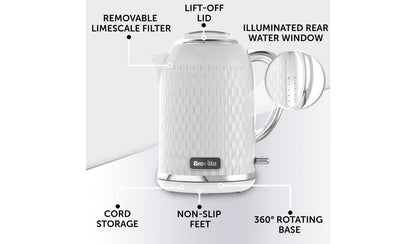 Breville VKT117 Curve Kettle - White and Chrome