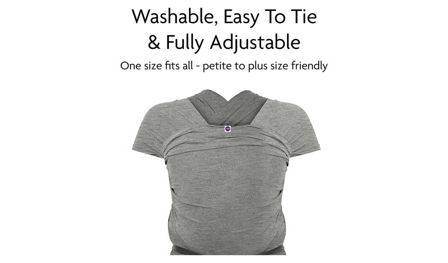 Izmi Essential Baby Wrap - Mid Grey